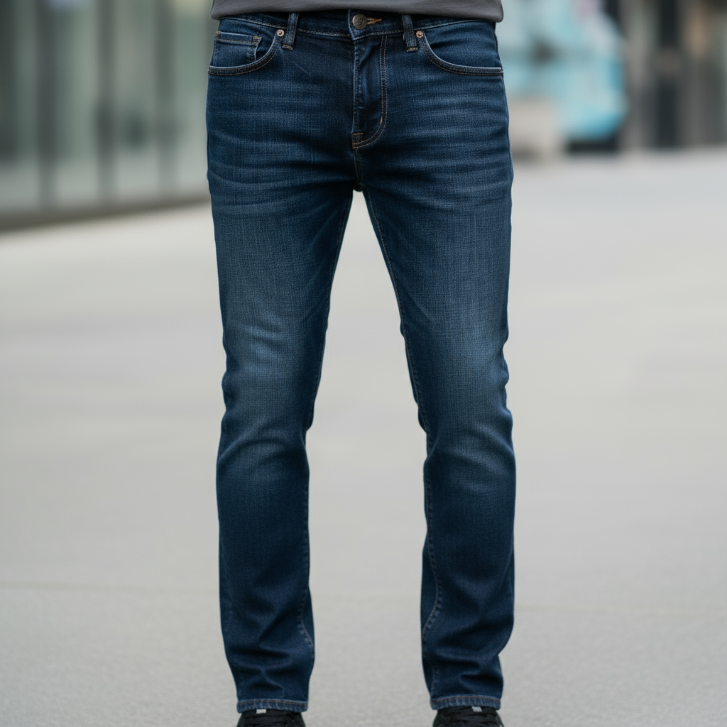 Jeans uomo taglio regolare denim classico comodi - vestibilità perfetta