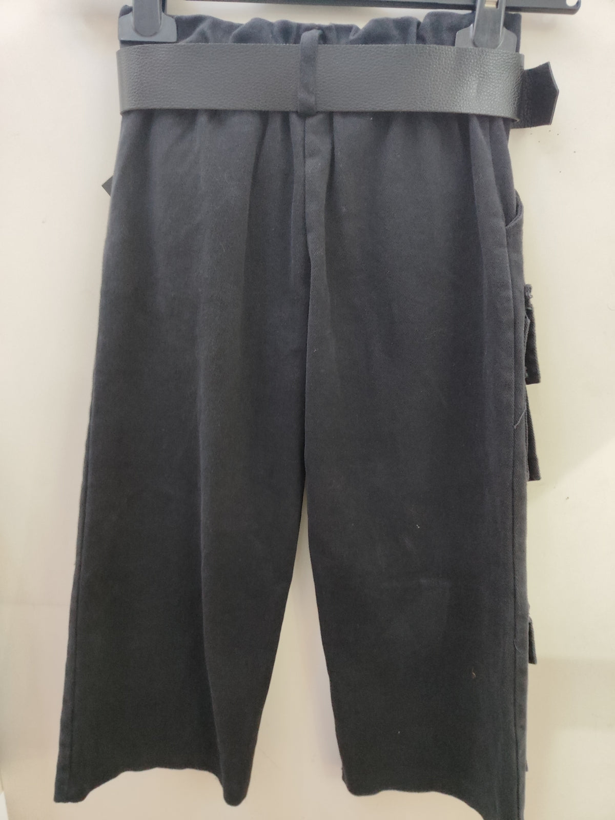 Pantaloni Cargo Invernali Bambina Neri Made in Italy – 4-14 Anni