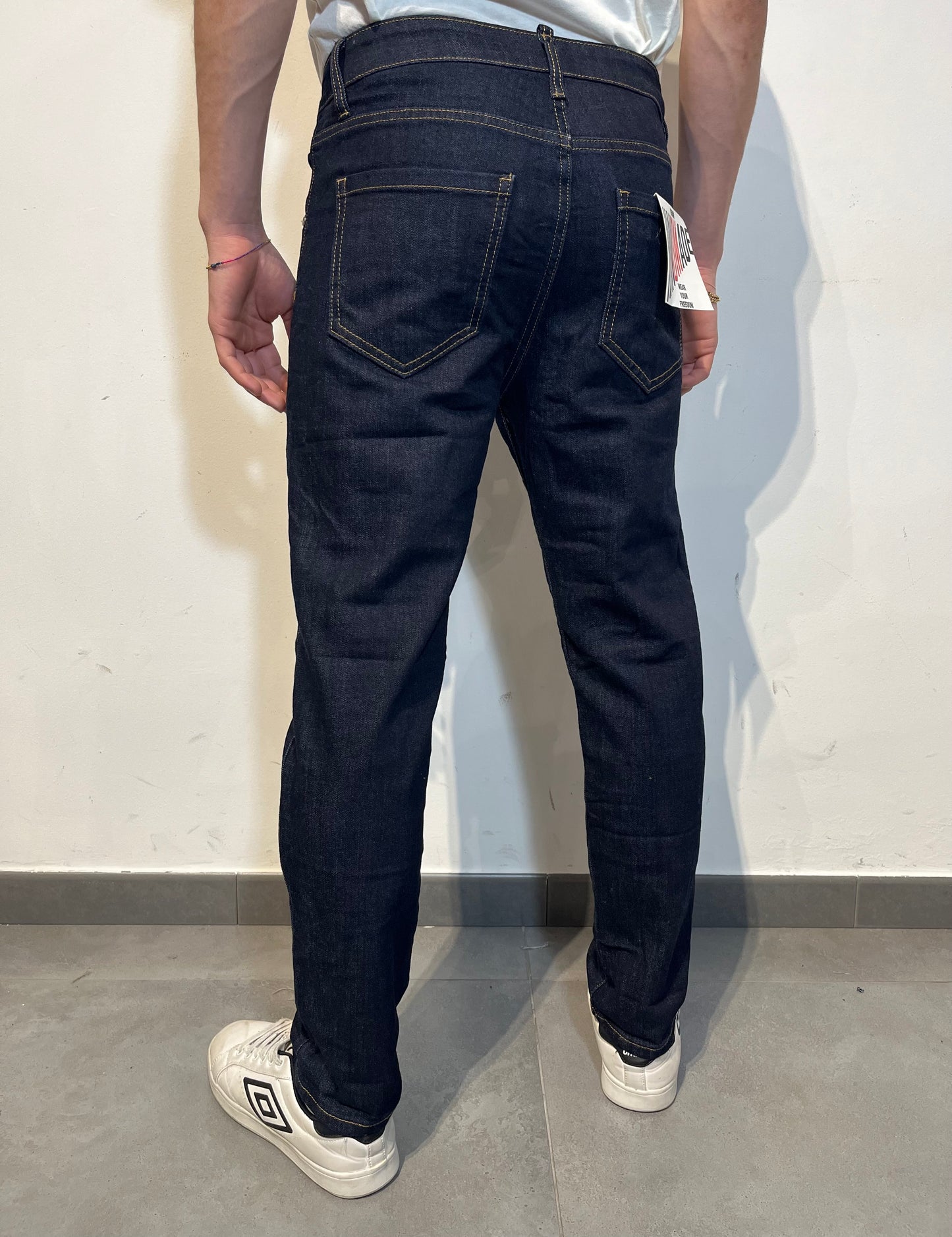Jeans blu scuro slim-fit da Uomo