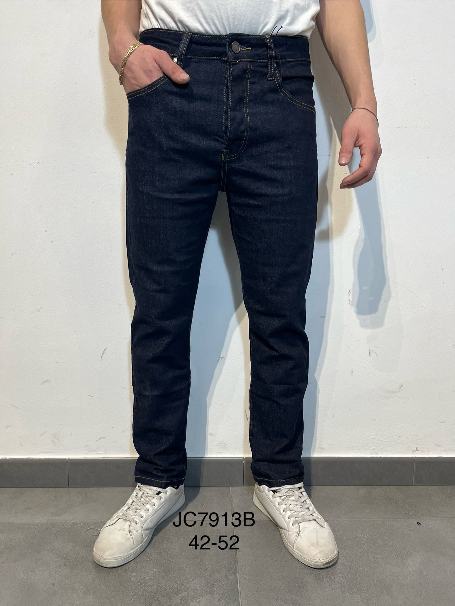 Jeans blu scuro slim-fit da Uomo