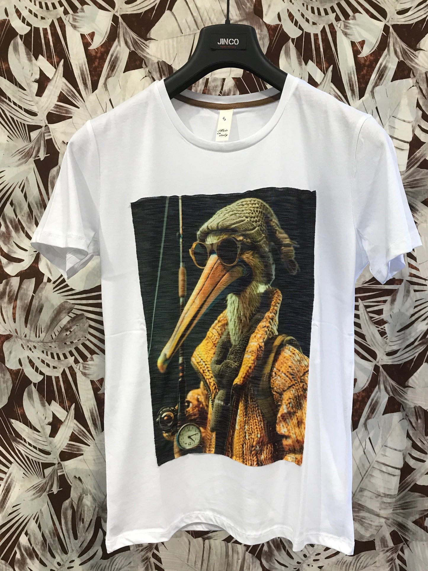 T-shirt Made in Italy con stampa patch