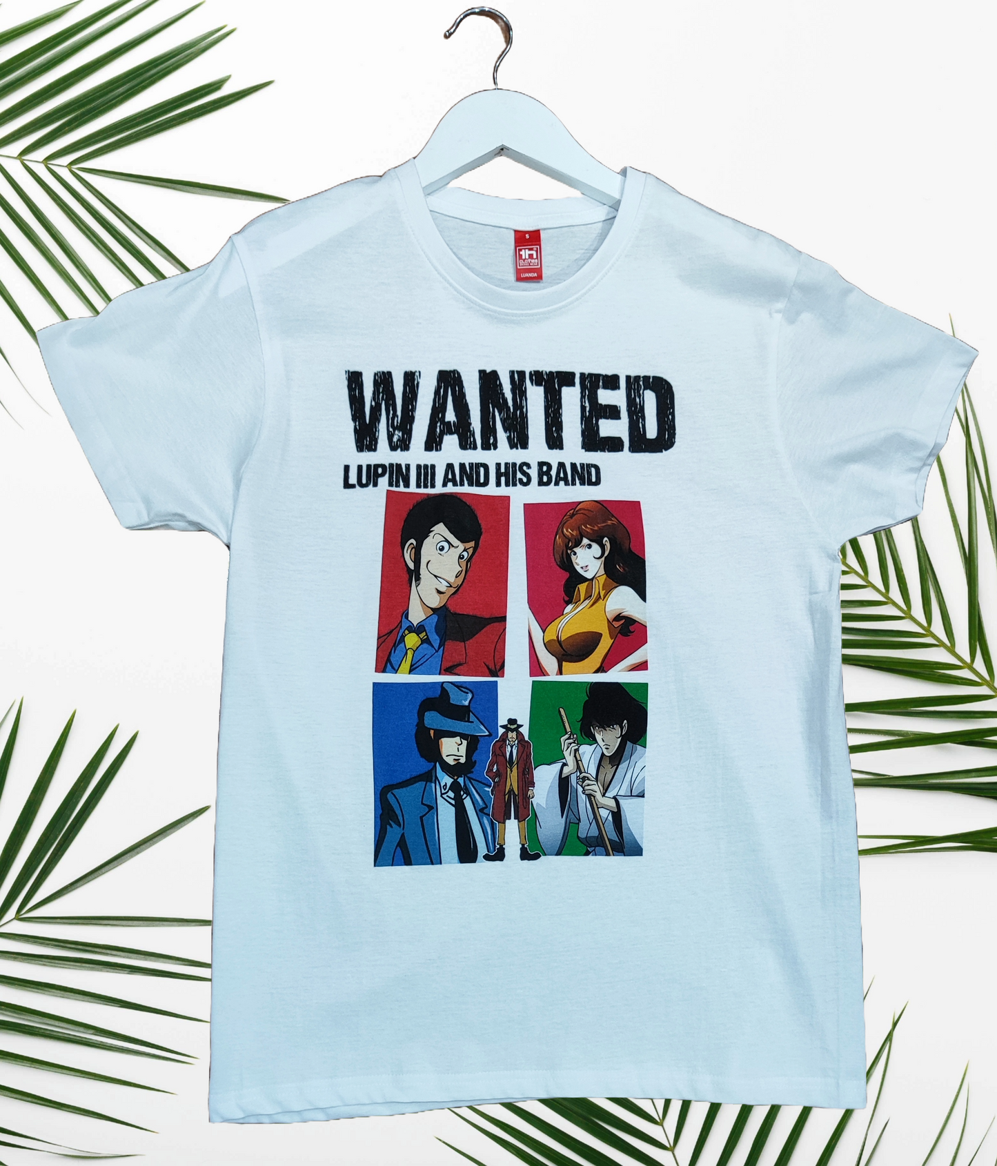 T-shirt Lupin III Made in Italy Unisex Cotone Stampa Vintage