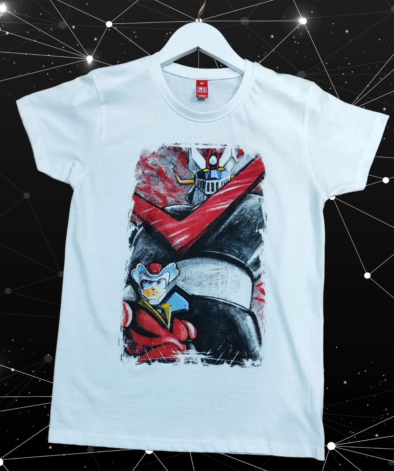T-shirt Mazinga Z Made in Italy Unisex Cotone Stampa Vintage
