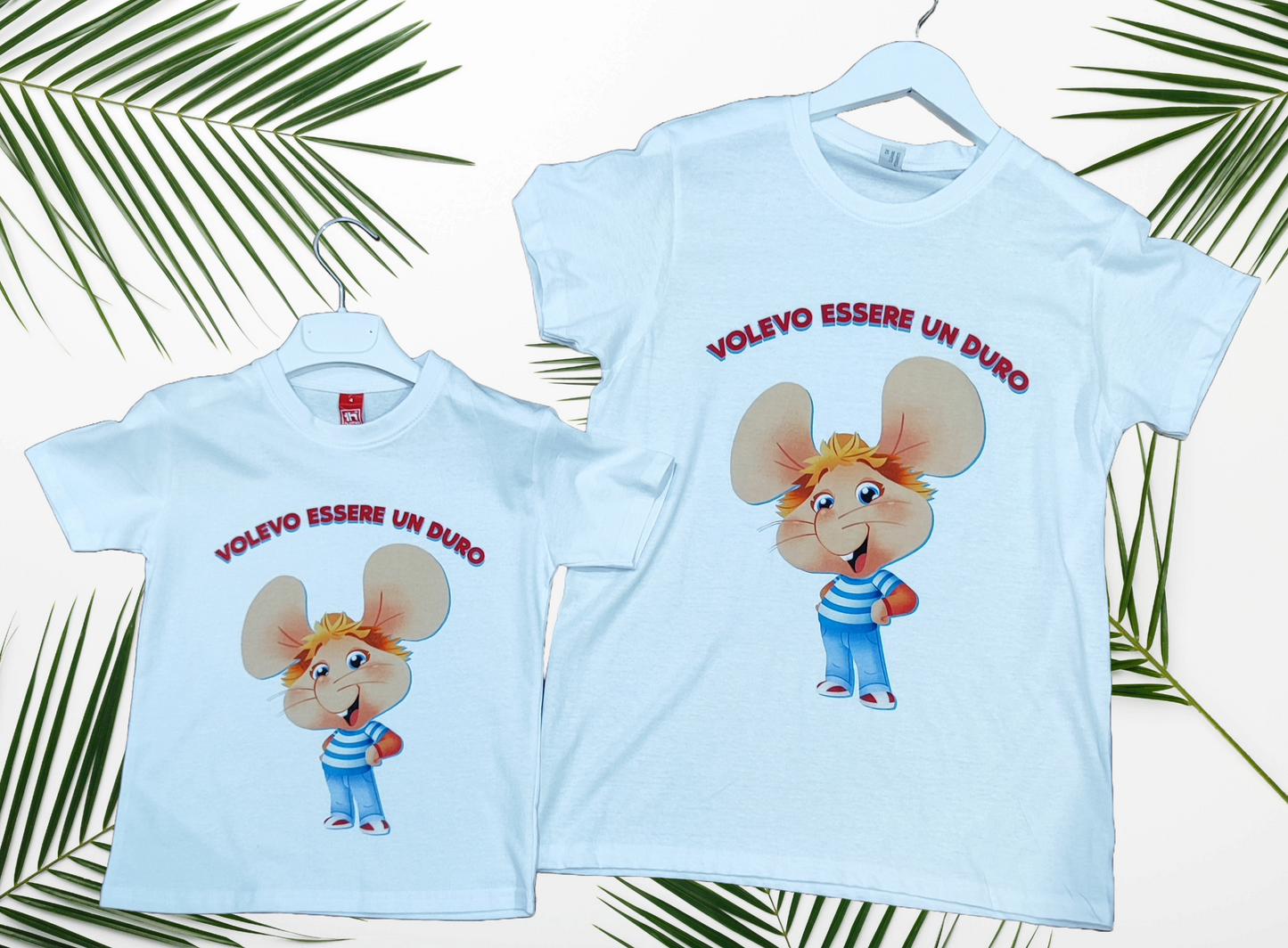 T-Shirt Mini Me Volevo Essere un Duro – Bambini e Adulti Made in Italy