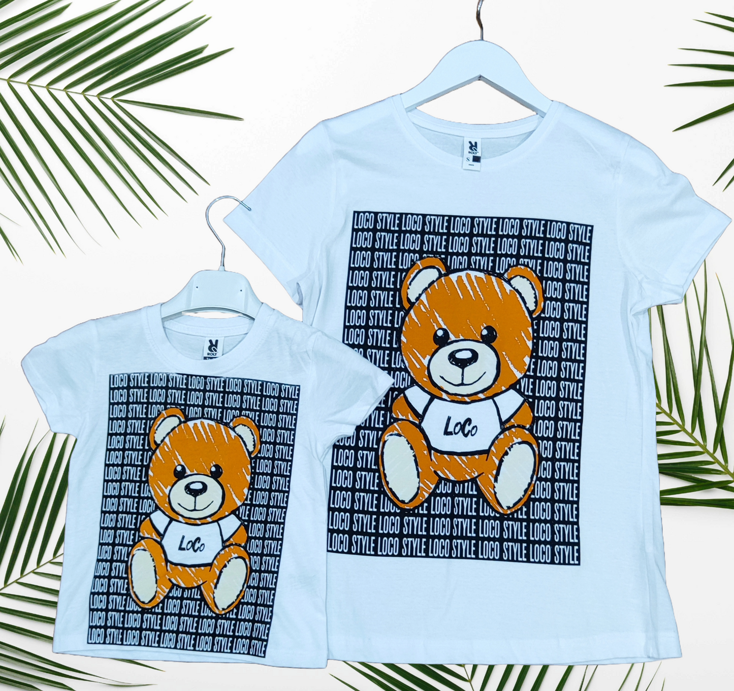 T-Shirt Mini Me Teddy Loco – Bambini e Adulti Made in Italy