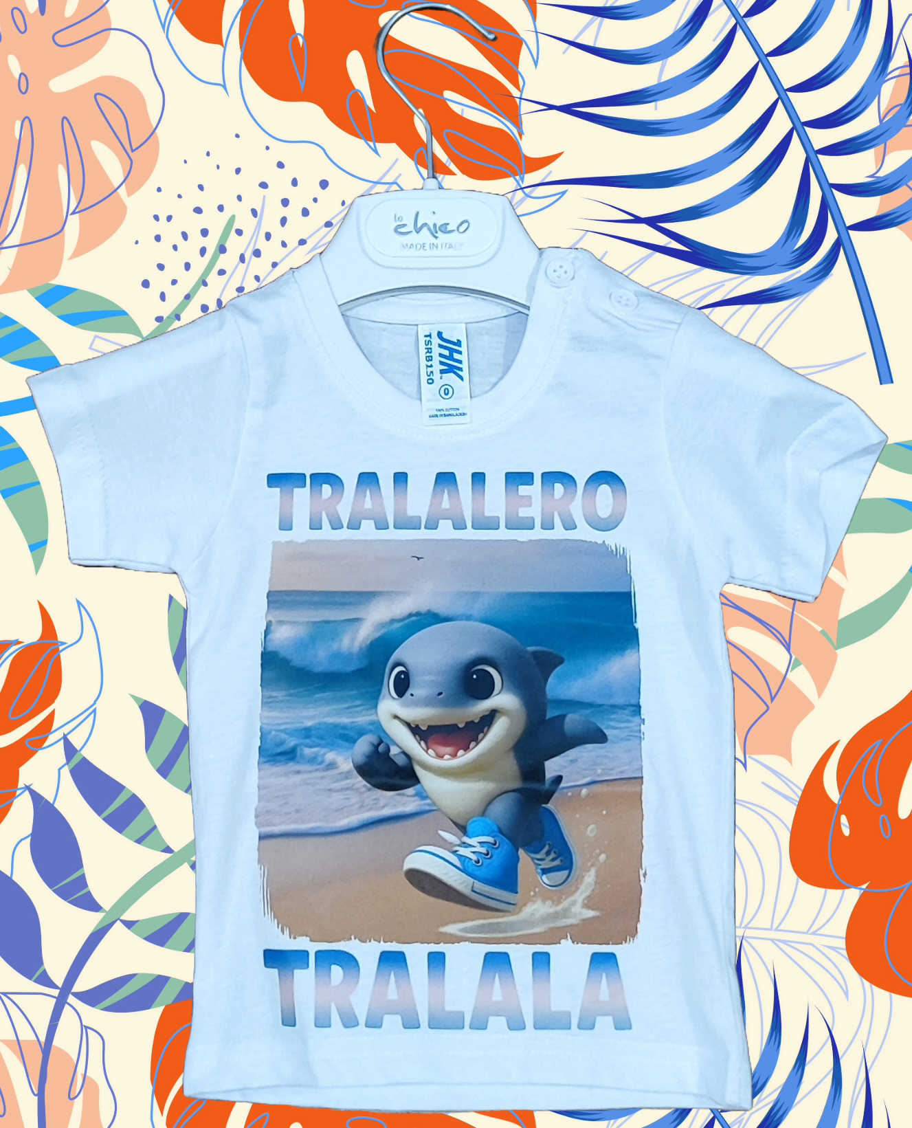 T-Shirt MiniMè da Bambini ed Adulti BrainRot "TRALALERO TRALALA " - Cotone 100% Made in Italy - T-Shirt Meme Virale