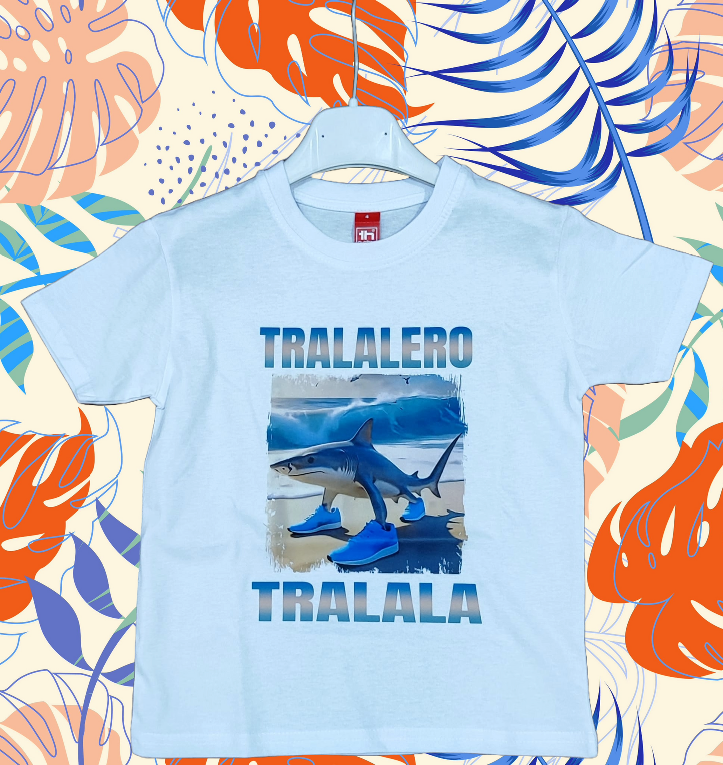 T-Shirt MiniMè da Bambini ed Adulti BrainRot "TRALALERO TRALALA " - Cotone 100% Made in Italy - T-Shirt Meme Virale