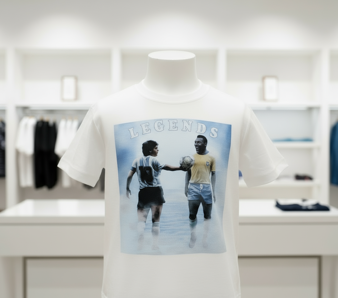 T-Shirt Maradona e Pelé Legends Made in Italy – Bambini e Adulti