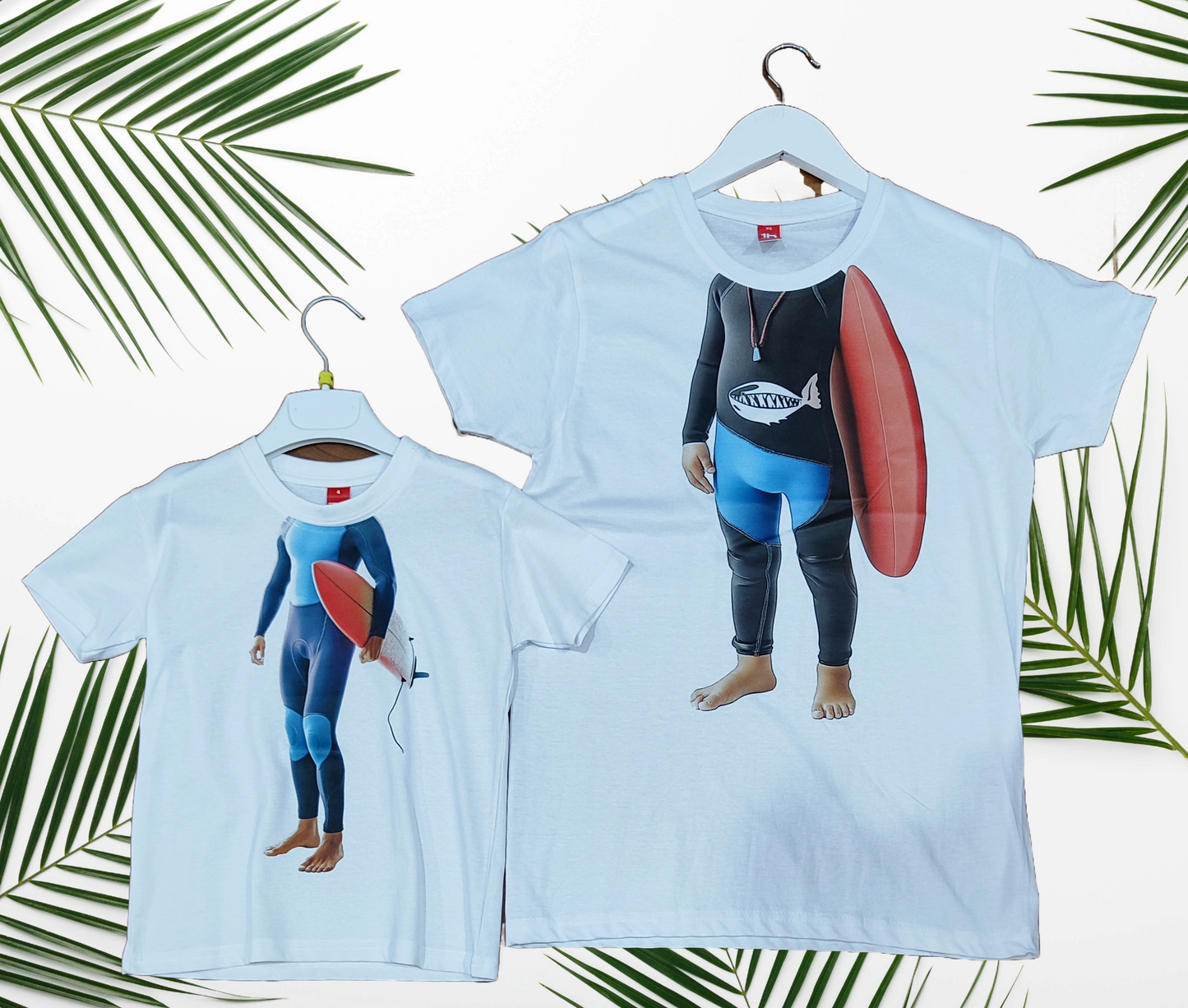 T-Shirt MiniMè da Bambini ed Adulti " SURFISTA" - Cotone 100% Made in Italy - T-Shirt Virale