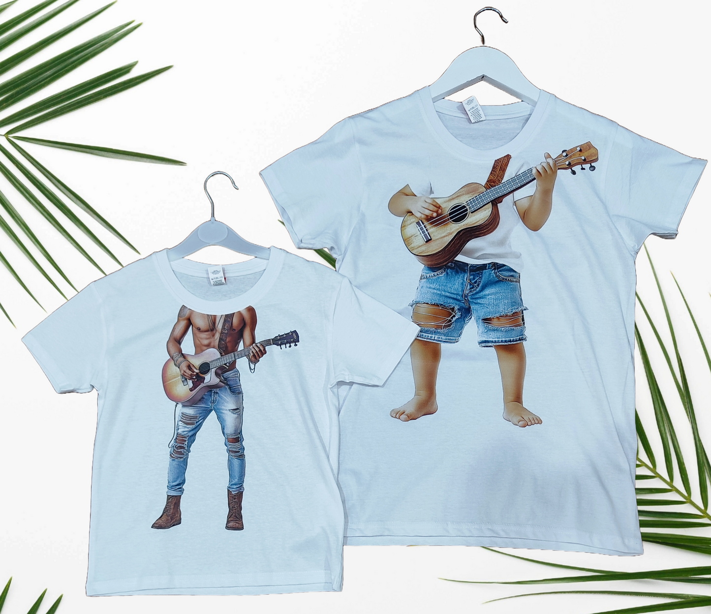 T-Shirt MiniMè da Bambini ed Adulti " CHITARRISTA " - Cotone 100% Made in Italy - T-Shirt Virale