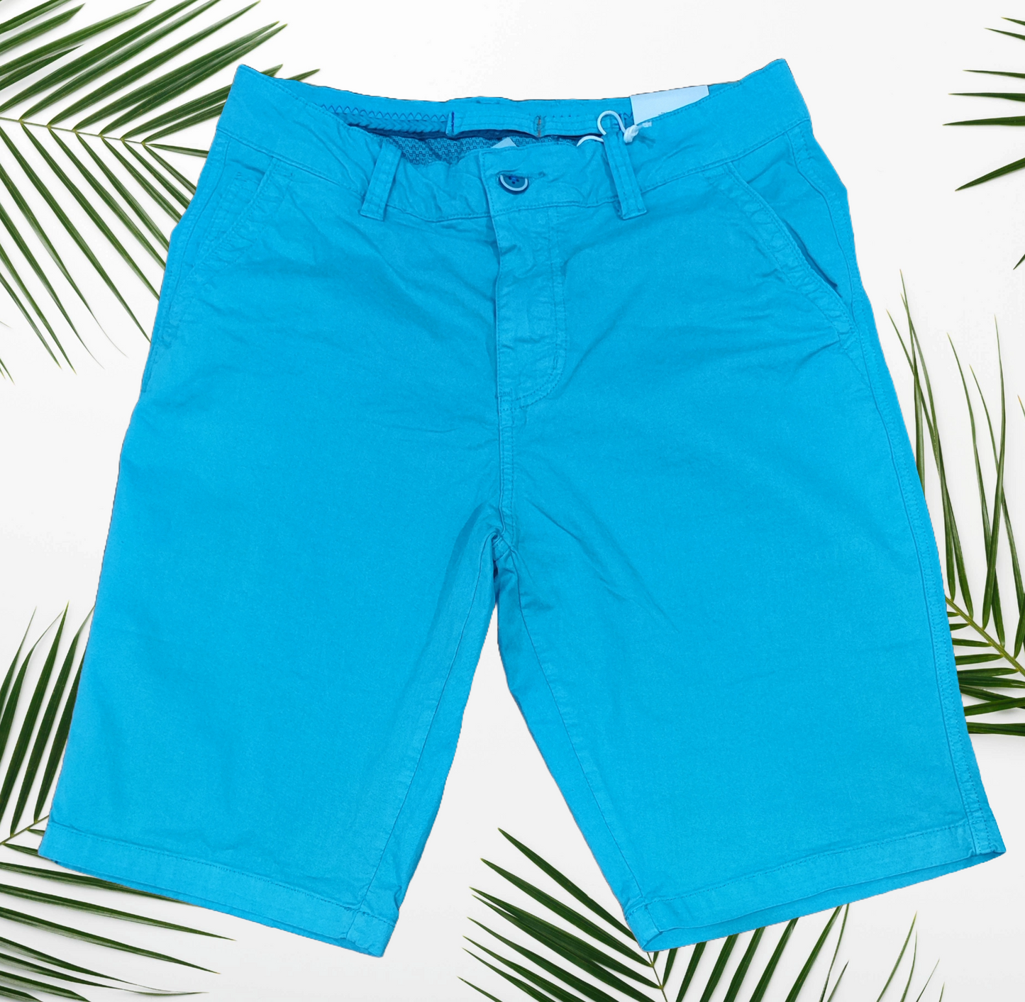 Pantaloncini Uomo in Cotone nei colori Bianco, Sabbia, Celeste, Blu navy Verde acqua e Marroncino - Comfort Estivo e Stile Quotidiano