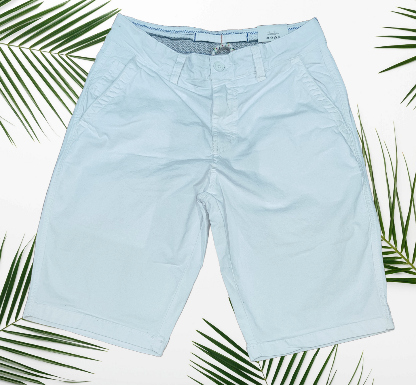 Pantaloncini Uomo in Cotone nei colori Bianco, Sabbia, Celeste, Blu navy Verde acqua e Marroncino - Comfort Estivo e Stile Quotidiano
