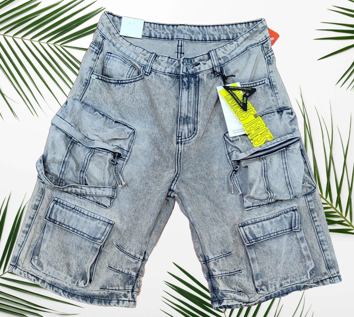 Jeans Cargo Baggy Uomo - 3 Colori - Taglie 42 - 50