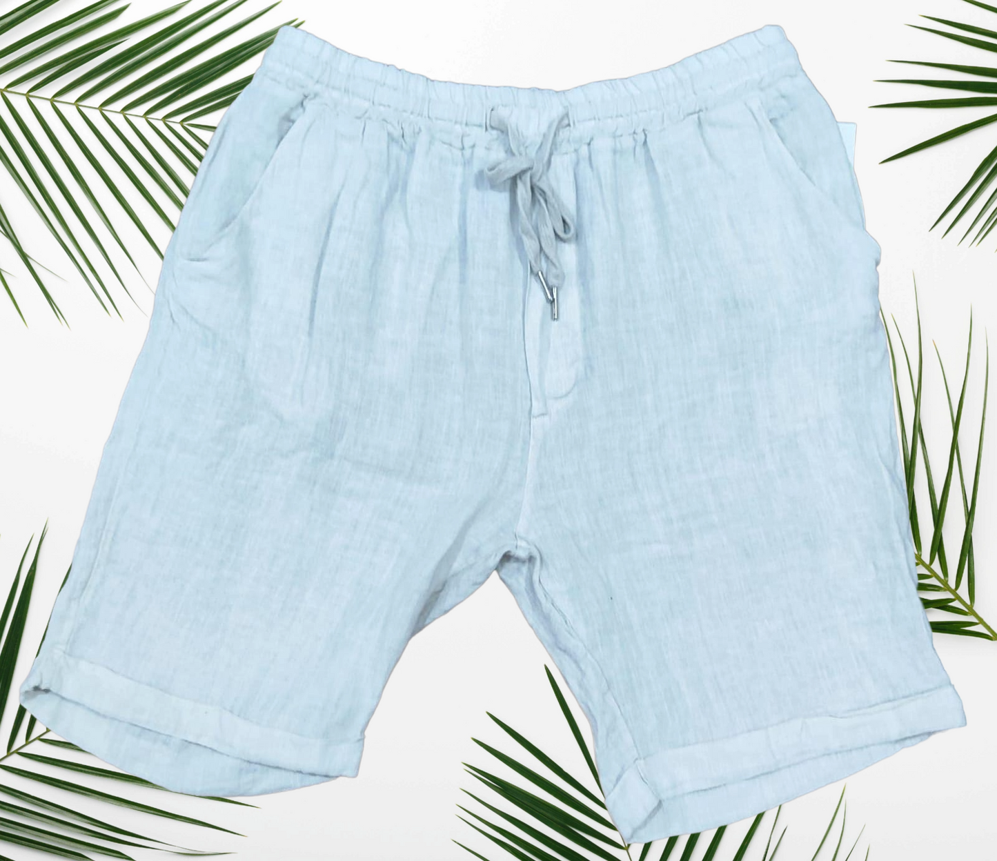 Pantaloncini in lino 100% Made in Italy - Leggeri, Traspiranti ed eleganti per l' estate