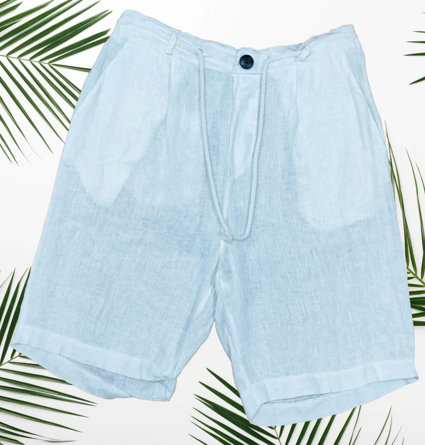 Pantaloncini in lino 100% Made in Italy - Leggeri, Traspiranti ed eleganti per l' estate