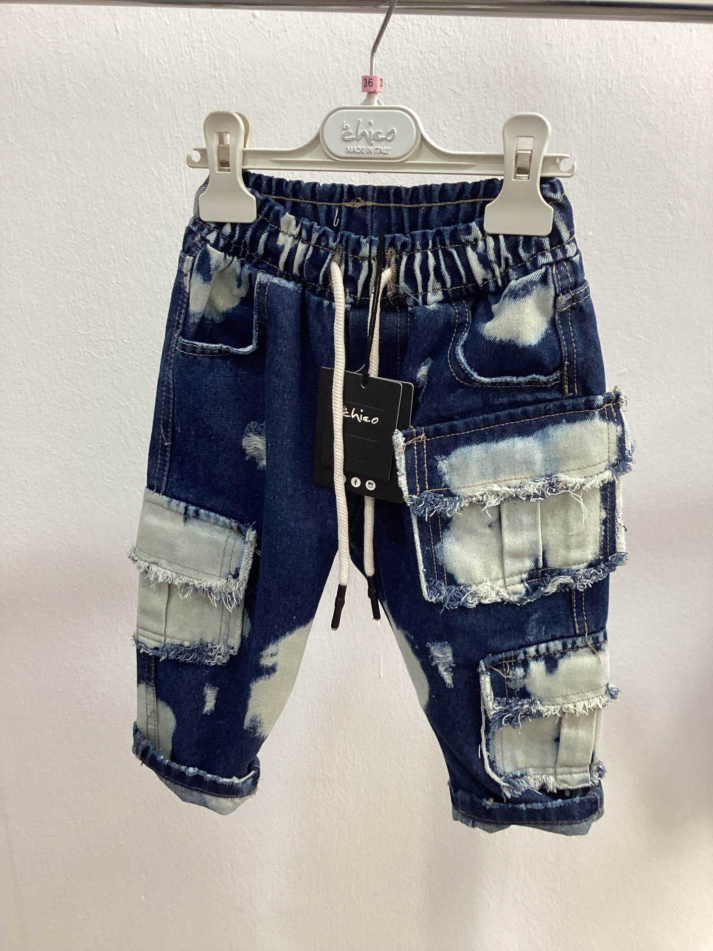 Jeans Cargo Baby Made in Italy
