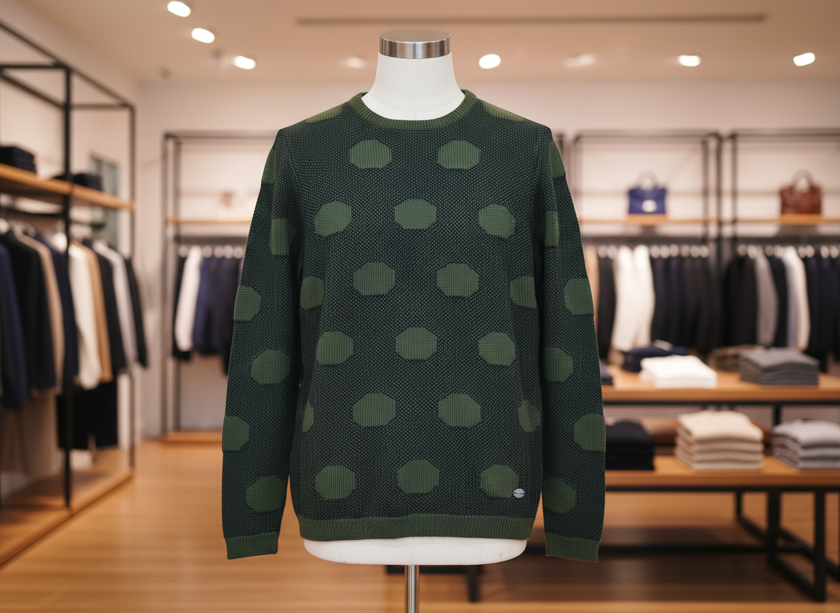 Maglione Uomo a Pois – Maglia Invernale Colorata (S‑XXL)