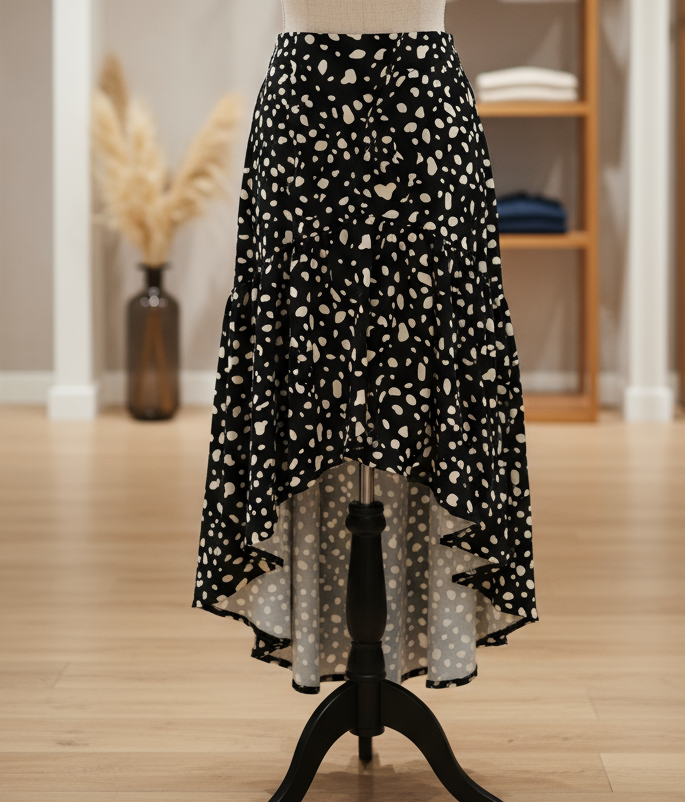 Gonna Asimmetrica Donna Made in Italy – Taglia Unica Moderna Versatile
