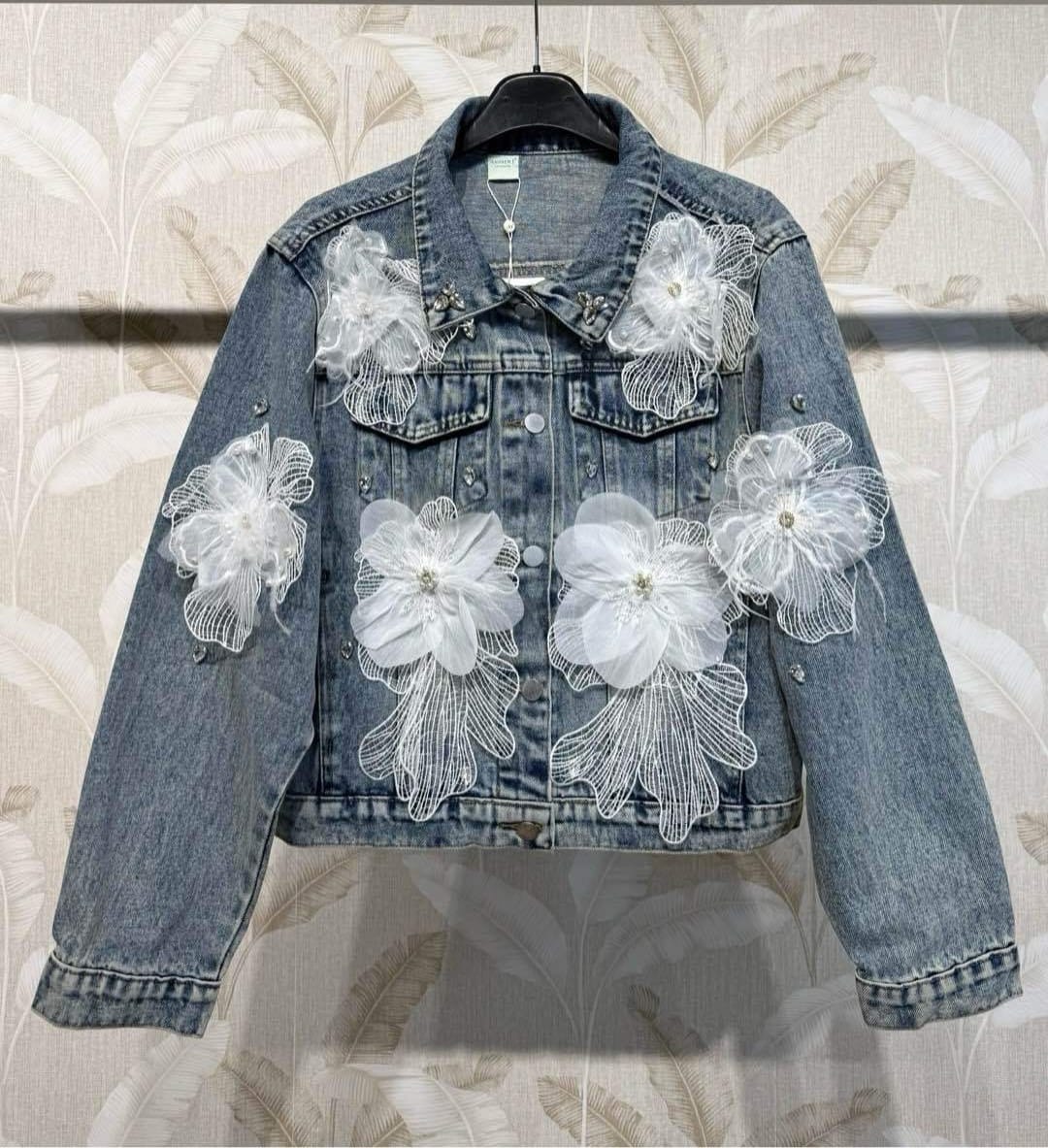 Giacca jeans donna tulle Made in Italy – look completo | I Narcisi