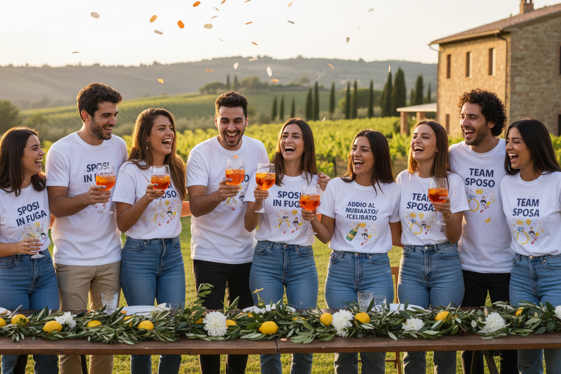 T-Shirt Personalizzate per Addio al Nubilato e Celibato: l'idea che fa la differenza
