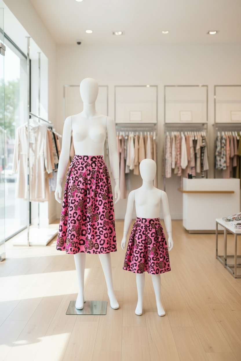 Gonna Mini ME' Rosa con Stampa Minnie Maculata