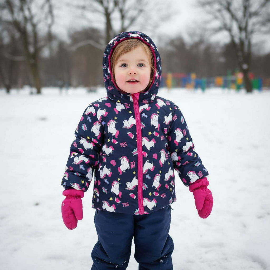 Piumino Double Face Bambina – Giacca Invernale Reversibile