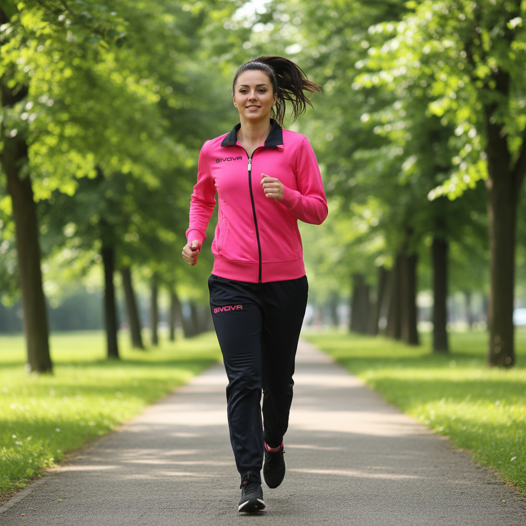 Completo Tuta Invernale Donna GIVOVA – Giacca + Pantalone Rosa / Blu