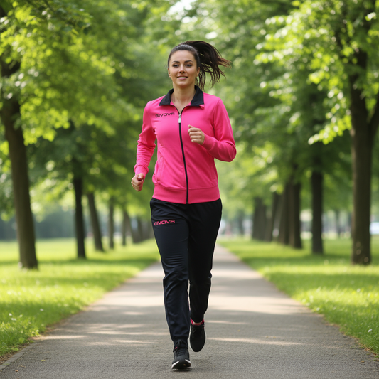 Completo Tuta Invernale Donna GIVOVA – Giacca + Pantalone Rosa / Blu