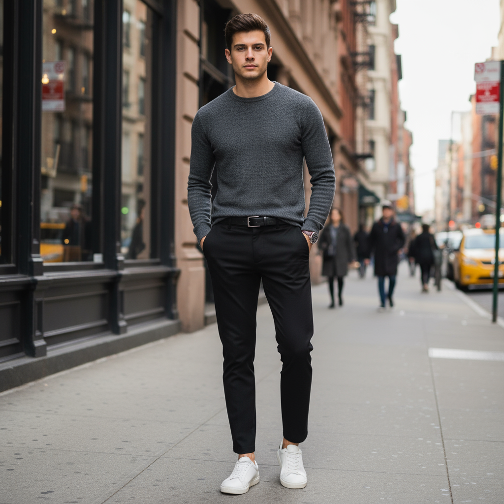 Pantalone Invernale da Uomo- Colori Blu, Grigio e Nero