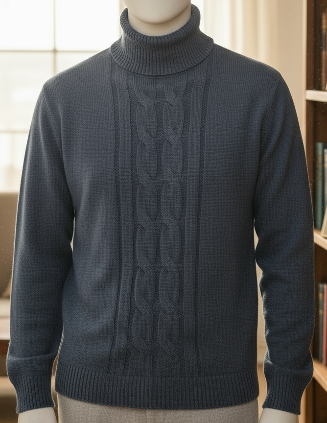 Maglione Dolcevita Uomo - Colore Blu