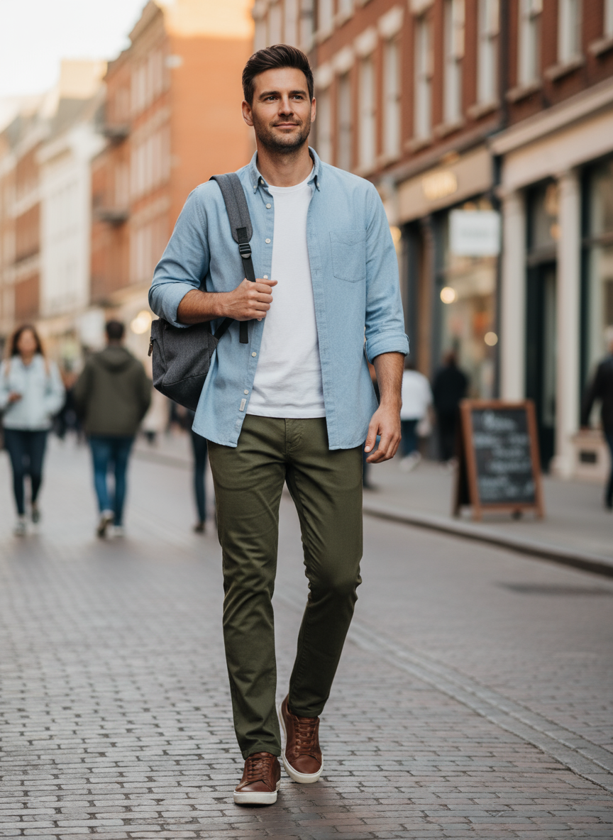 Pantalone Uomo con Microfantasia Invernale – Verde o Nero