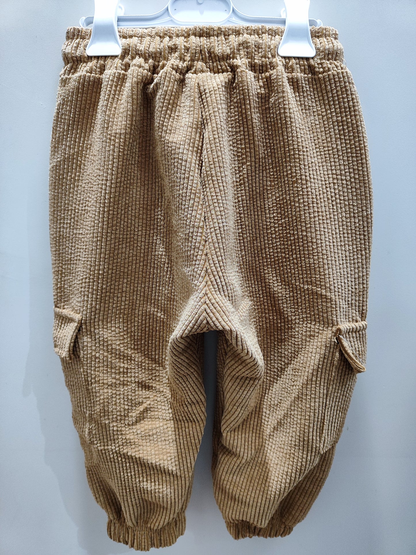 Pantalone Cargo Bambini Velluto Beige Made in Italy – Caldo e Morbido