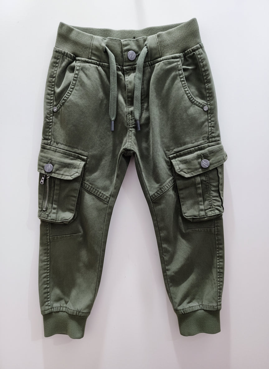 Pantalone Cargo Invernale da Bambini - Colore Verde e Blu