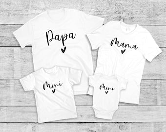 T-Shirt personalizzabile per adulti e Bambini - Colore Bianco e Nero