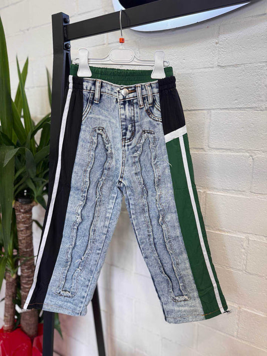 Jeans Made in Italy da Bambina con bande laterali
