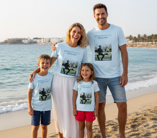 T-Shirt Made in Italy con stampa  Friends "JOKER & TED"