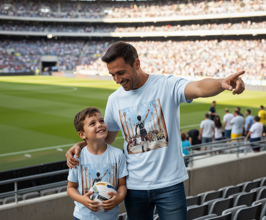 T-Shirt Made in Italy con stampa "MARADONA" LEGEND"