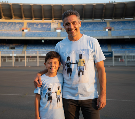 T-Shirt Maradona e Pelé Legends Made in Italy – Bambini e Adulti