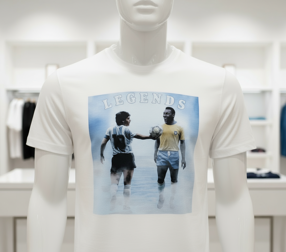T-Shirt Maradona e Pelé Legends Made in Italy – Bambini e Adulti