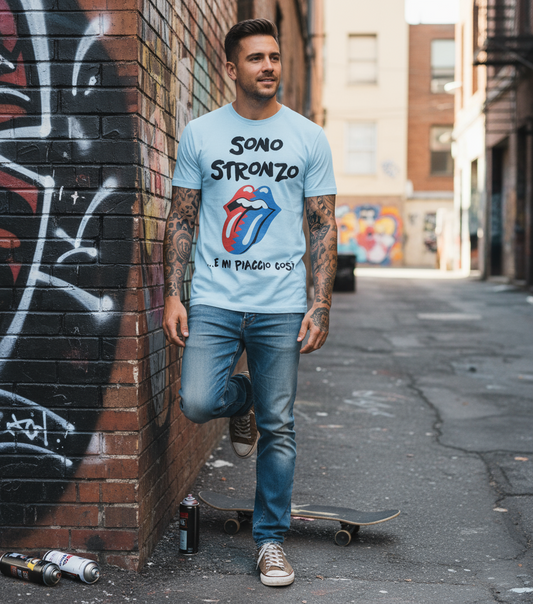 T-Shirt Sono Stronzo… E Mi Piaccio Così – Cotone 100% Made In Italy