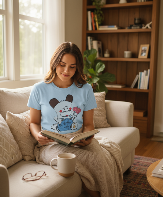 Maglietta Donna Spank con Mazzo di Fiori – T-Shirt Estiva Made in Italy XS-XXXL