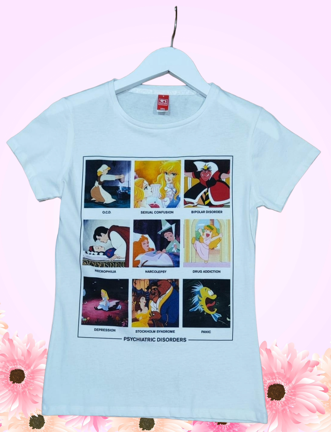 Maglietta Donna “Psychiatric Disorders” - T-Shirt Umoristica Made in Italy