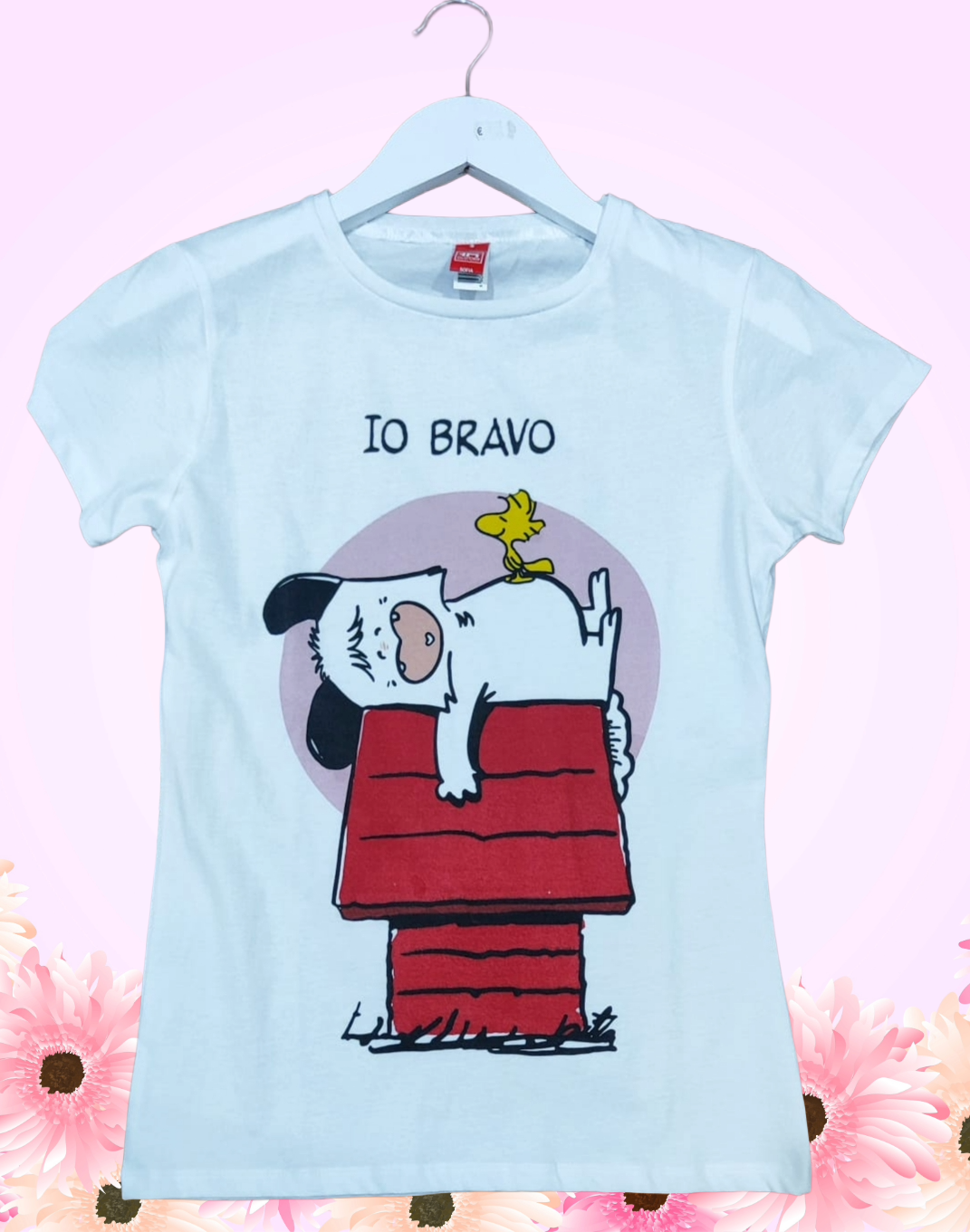 Maglietta Donna “Io Bravo” con Spank - T-Shirt Umoristica Made in Italy