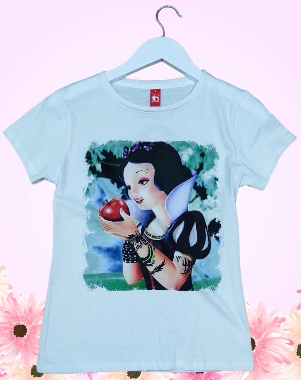 Maglietta Donna Biancaneve Tattoo – T-shirt Bianca Alternativa XS-XXXL