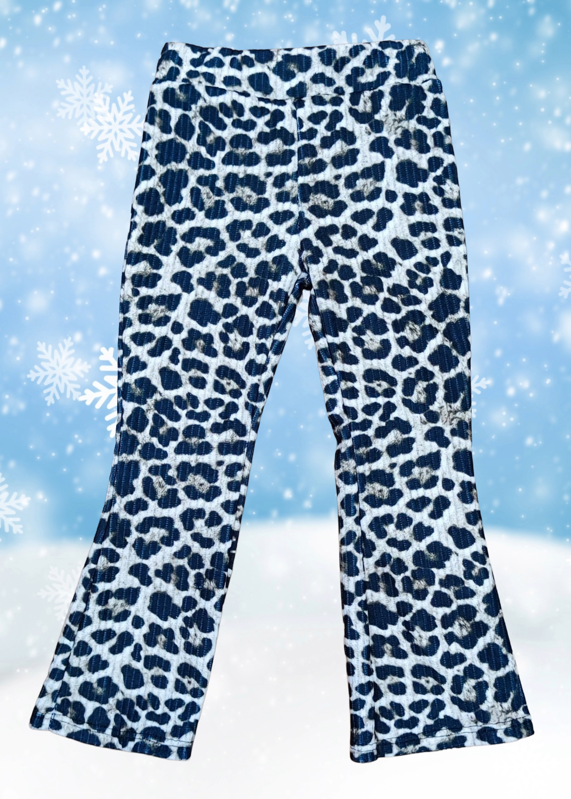 Pantaloni Bambina a Zampa Fantasia Animalier Leopardata – Elasticizzati e Comodi | Made in Italy