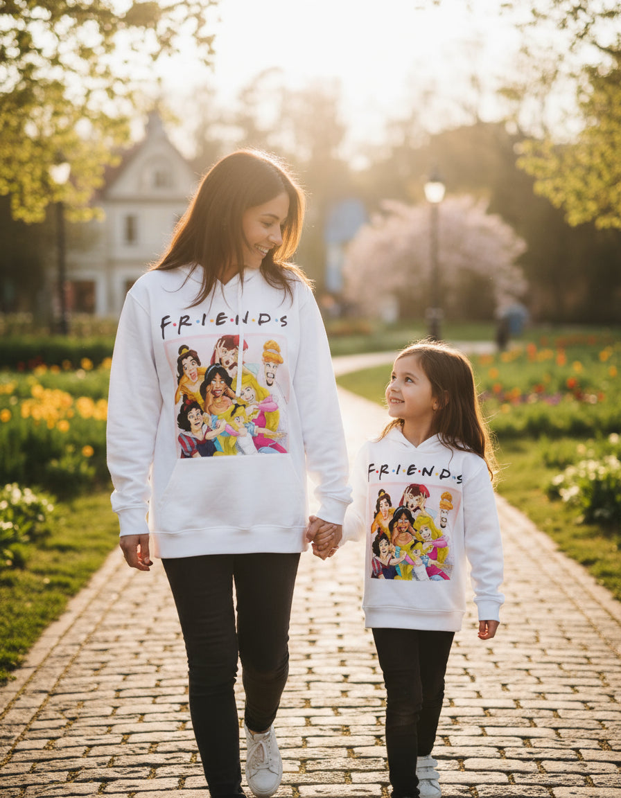 Felpa Mini ME' con Stampa PRINCIPESSE Friends