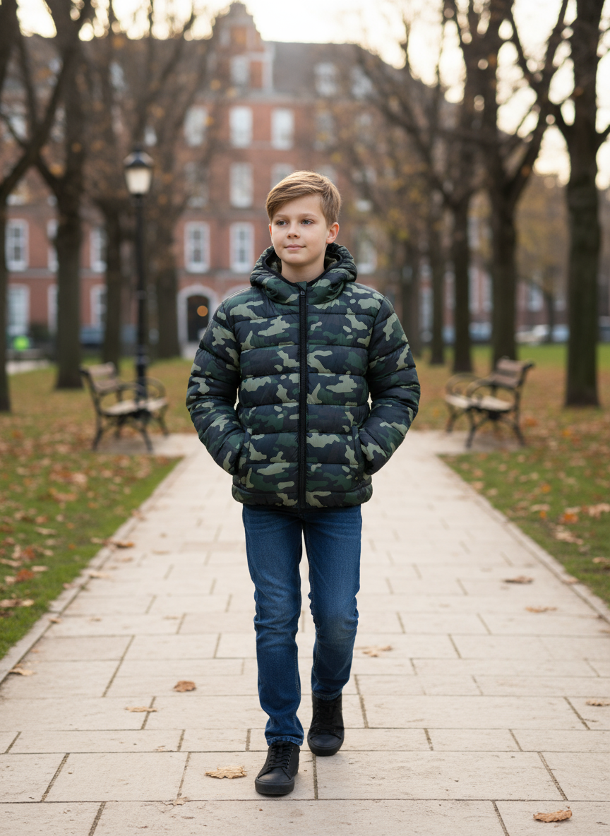 Piumino Double Face Bambini – Giacca Invernale Calda Reversibile