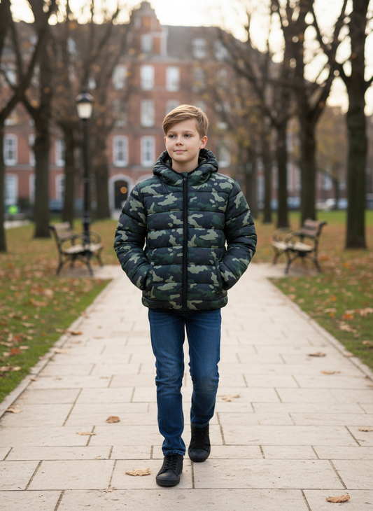 Piumino Double Face Bambini – Giacca Invernale Calda Reversibile