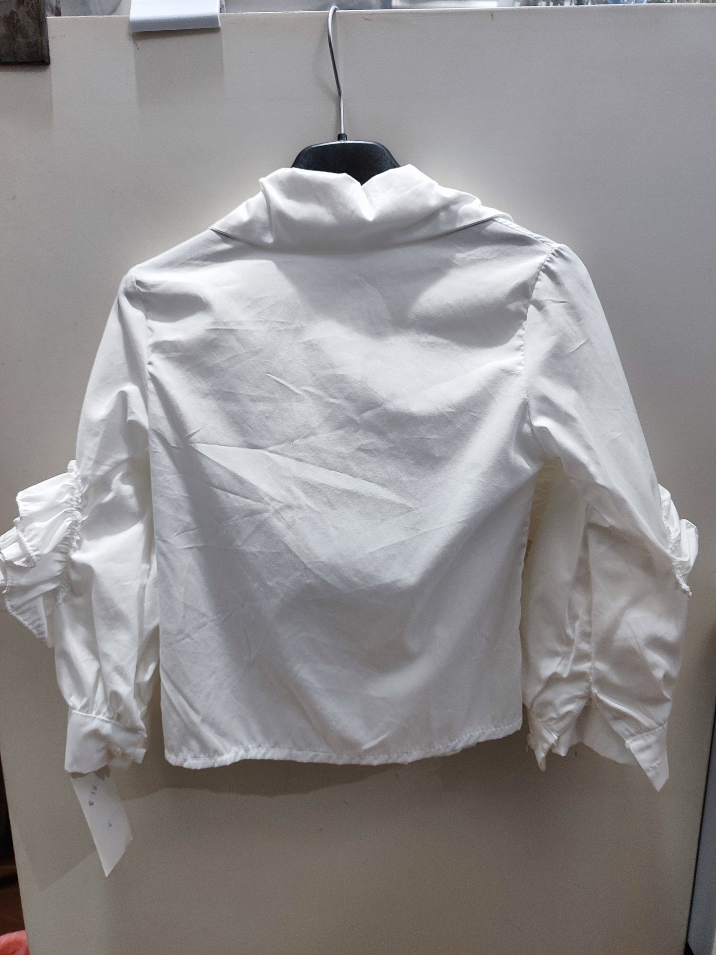 Camicia Made in Italy da Bambina con Rouches a forma di Rosa