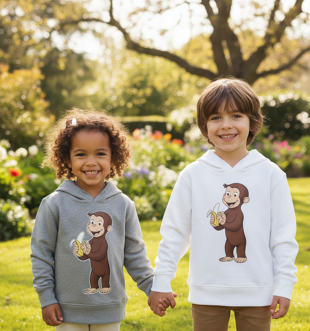 Felpa Bambini con Cappuccio George Made in Italy – 1-2 a 12-14 Anni